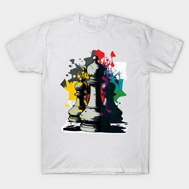 Street art chess T-Shirt by chessmate